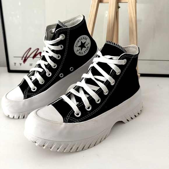 Converse Chuck Taylor All Star Lugged 2.0 High Top Black Canvas Size 7 - Picture 5 of 16
